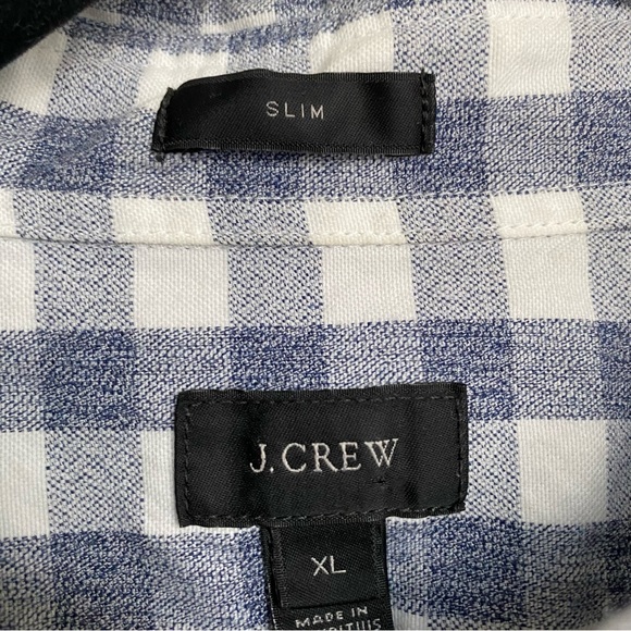 J Crew Slim Fit Checkered Oxford Button Up Shirt - Picture 11 of 11